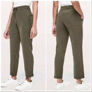Lululemon On The Fly Pants Size 6 Olive Green Butter Soft Cozy